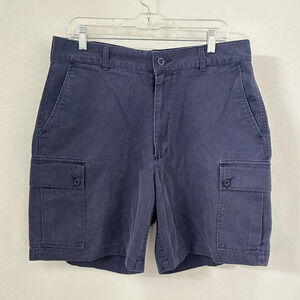 Polo Ralph Lauren Mens Relaxed Fit Cargo Shorts Navy size 34 , 8 inch inseam